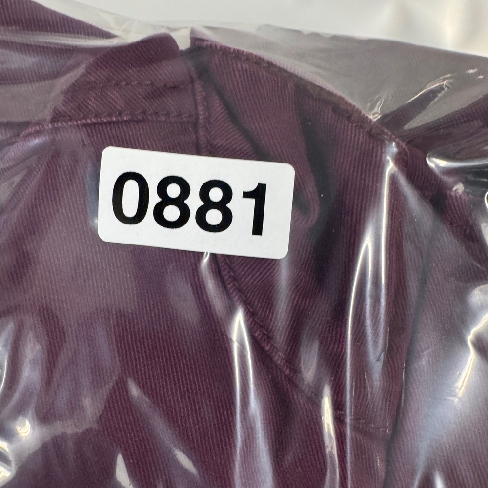Gap Womens Core Utility Field Jacket Burgundy Cotton Canvas Wine Red Large - Picture 9 of 9